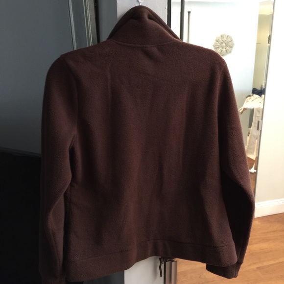 🛍Merona- Target Fleece Jacket Brown Sz M  Pockets - Picture 2 of 3